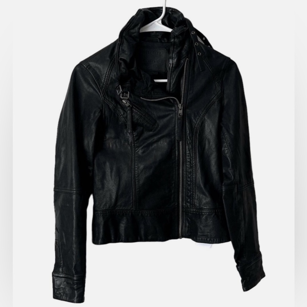 All Saints Belvedere Leather Jacket.